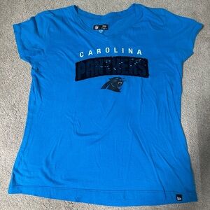 New Era Blue Carolina Panthers Tee